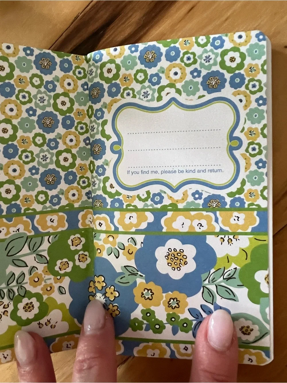 Vera Bradley Floral Spiral Pocket Notebooks - Teal, Yellow, Blue, Green, Purple
